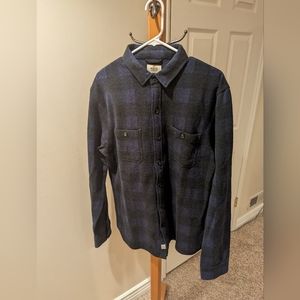 Marine Layer Owen Brushed Stretch Twill Overshirt (Men's LARGE)